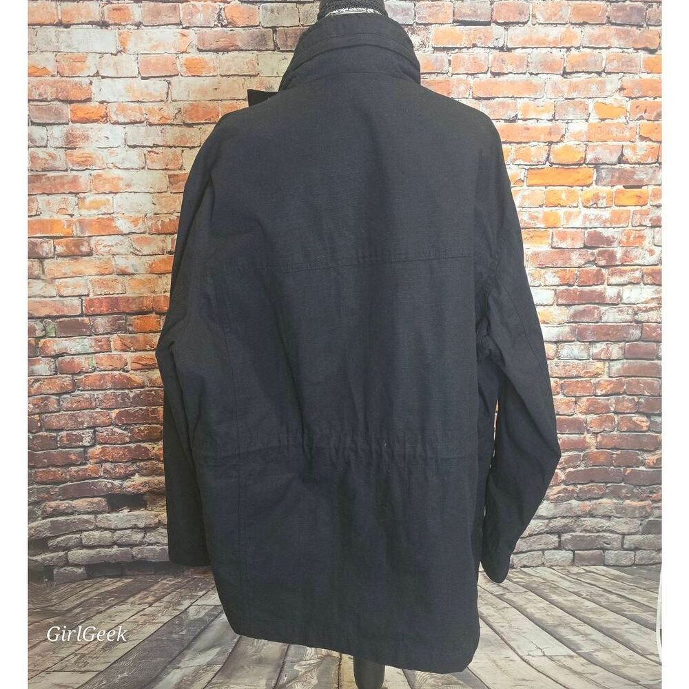 Zara Men's Black Multi Pocket, Utility Windbreaker Medium MSRP $129 - Picture 6 of 10